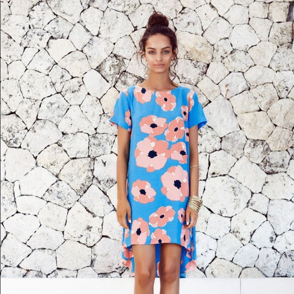 mister Zimi Floral summer dress. Short front, longer back